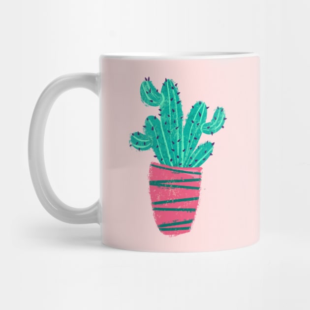 Teal Cactus by Alexandra Franzese